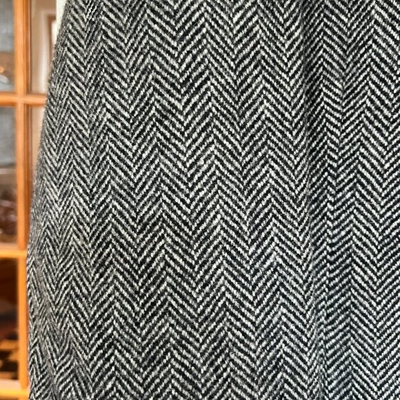 HERRINGBONE WOOL TRENCHCOAT - Picture 5 of 5